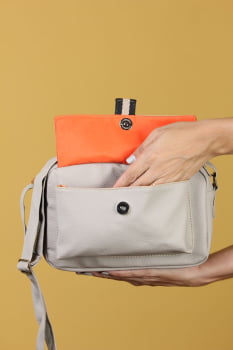 BOLSA VEGANA -BERENICE - NEVOEIRO