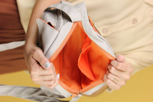 BOLSA VEGANA -BERENICE - NEVOEIRO