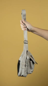 BOLSA VEGANA -BERENICE - NEVOEIRO
