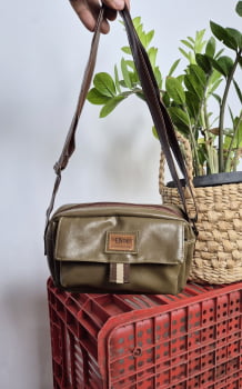 BOLSA VEGANA - BERENICE - OLIVA