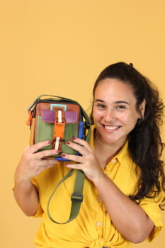 BOLSA VEGANA - ELZA - AFRO PUNK