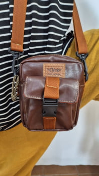 BOLSA VEGANA - ELZA - MARROM CEVADA