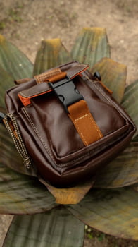 BOLSA VEGANA - ELZA - MARROM CEVADA