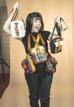 BOLSA VEGANA - ELZA - MARROM CEVADA