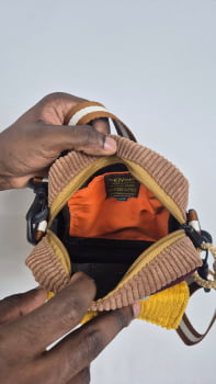 BOLSA VEGANA - ELZA - TAMARINDO