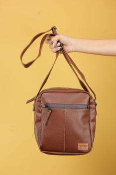 BOLSA VEGANA - MARTE - CASTANHO
