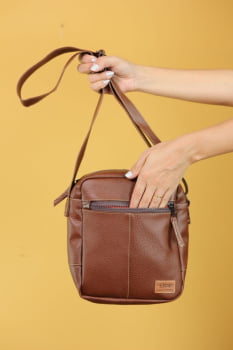 BOLSA VEGANA - MARTE - CASTANHO
