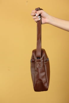 BOLSA VEGANA - MARTE - CASTANHO