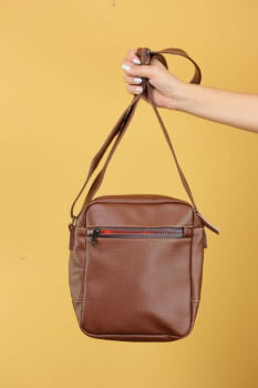 BOLSA VEGANA - MARTE - CASTANHO