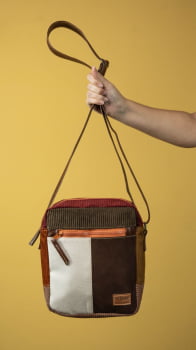 BOLSA VEGANA - MARTE - FOLHAS DE OUTONO