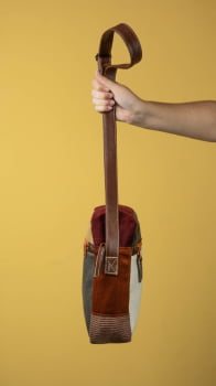 BOLSA VEGANA - MARTE - FOLHAS DE OUTONO