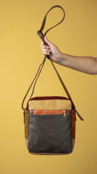 BOLSA VEGANA - MARTE - FOLHAS DE OUTONO
