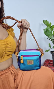 BOLSA VEGANA - TARSILA - LAGOA AZUL