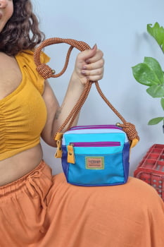 BOLSA VEGANA - TARSILA - LAGOA AZUL