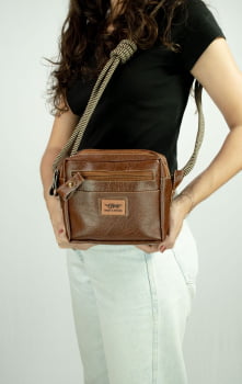 BOLSA VEGANA - TARSILA - MARROM