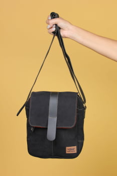 BOLSA VEGANA - VÊNUS - CAMURÇA PRETA