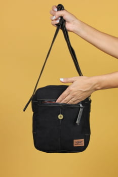 BOLSA VEGANA - VÊNUS - CAMURÇA PRETA