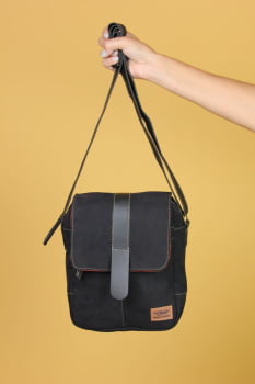 BOLSA VEGANA - VÊNUS - CAMURÇA PRETA