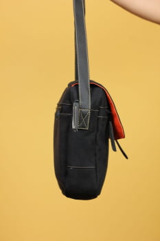 BOLSA VEGANA - VÊNUS - CAMURÇA PRETA