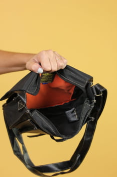 BOLSA VEGANA - RITA - PRETA