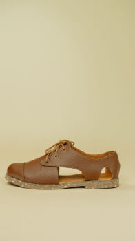 SAPATO VEGANO - OXFORD BRIDA - MARROM