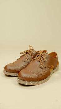 SAPATO VEGANO - OXFORD BRIDA - MARROM