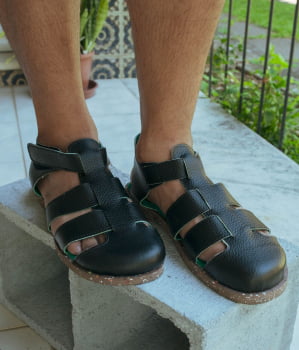 SANDÁLIA VEGANA - DANDARA - PRETA