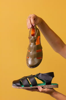 SANDÁLIA VEGANA - DANDARA - PRETA