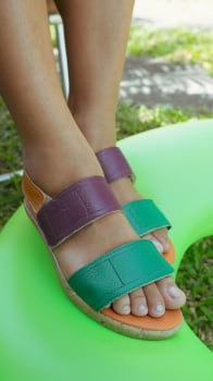 SANDALIA VEGANA - FRIDA - BEIJA FLOR