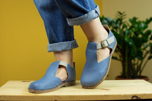 SAPATO VEGANO - ELIS -AZUL 