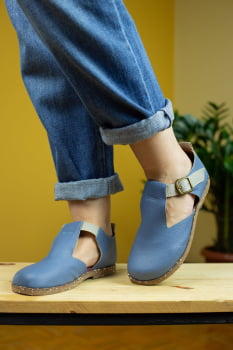 SAPATO VEGANO - ELIS -AZUL 