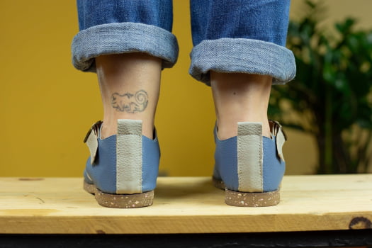 SAPATO VEGANO - ELIS -AZUL 