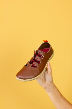 SAPATO VEGANO - MOARA - CASTANHO