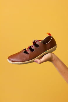 SAPATO VEGANO - MOARA - CASTANHO
