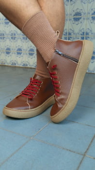 SAPATO VEGANO - AURORA II - CASTANHO