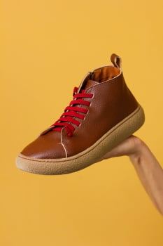 SAPATO VEGANO - AURORA II - CASTANHO