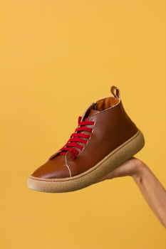 SAPATO VEGANO - AURORA II - CASTANHO