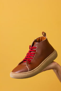 SAPATO VEGANO - AURORA II - CASTANHO