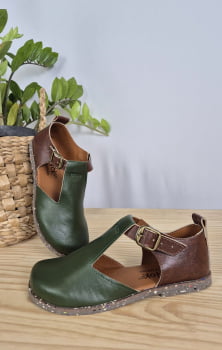 SAPATO VEGANO ELIS - VERDE SELVA