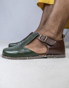 SAPATO VEGANO ELIS - VERDE SELVA