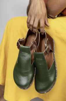 SAPATO VEGANO ELIS - VERDE SELVA