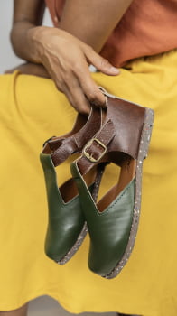 SAPATO VEGANO ELIS - VERDE SELVA