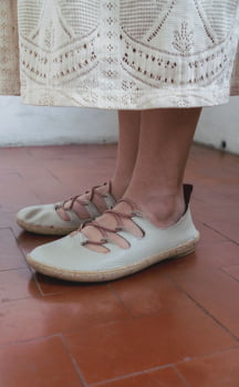 SAPATO VEGANO - MOARA - OFF WHITE