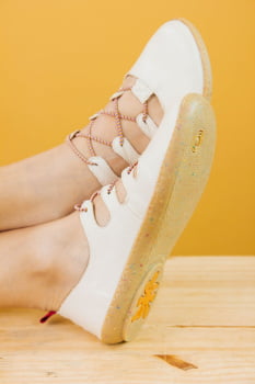 SAPATO VEGANO - MOARA - OFF WHITE