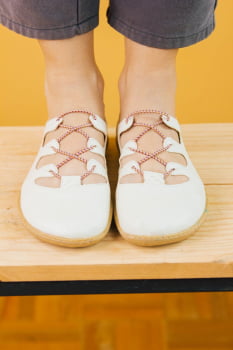 SAPATO VEGANO - MOARA - OFF WHITE