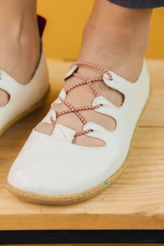 SAPATO VEGANO - MOARA - OFF WHITE