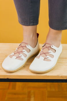 SAPATO VEGANO - MOARA - OFF WHITE
