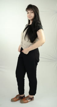 SAPATO VEGANO - OXFORD BRIDA - LINHO MARFIM - CEVADA