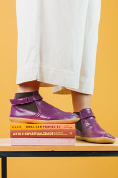 SAPATO VEGANO - TELMA - ROXO REAL