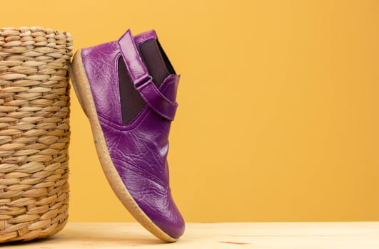 SAPATO VEGANO - TELMA - ROXO REAL